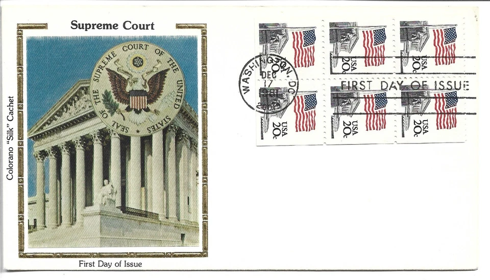 1981 FDC, FLAG OVER SUPREME COURT BOOKLET PANE - Image 1 of 1