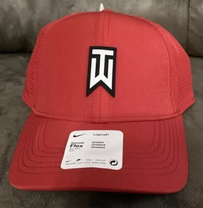 NUEVO CON ETIQUETAS Gorra de Golf Nike Tiger Woods Collections Legacy 91 Gorra Roja Ajustada - TALLA M/L - Imagen 1 de 6