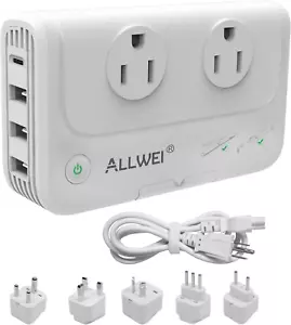 International Travel Adapter 220V to 110V Power Voltage Converter for Hair St... - Picture 1 of 1