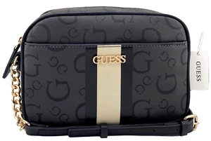 GUESS Brecken LOGO CROSSBODY SHOULDER BAG HANDBAG Coal Black AUTHENTIC New BNWT - Picture 1 of 15