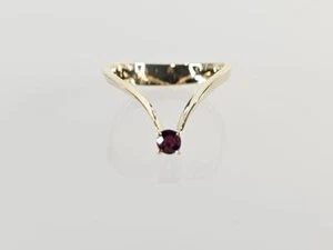 14K Gelbgold runder Almandin Granat Ring Gr. 5,5 (AM1082474) - Bild 1 von 7