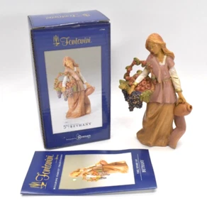 Statuina presepe BETANIA scala 5" Fontanini vintage ritirata inc. romana - Foto 1 di 6