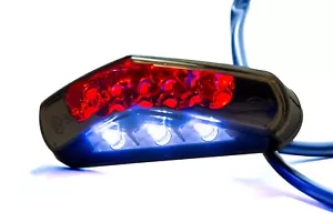 LED Rücklicht Motorrad Universal e-geprüft mit integr. Kennzeichenbeleuchtung - Bild 1 von 7