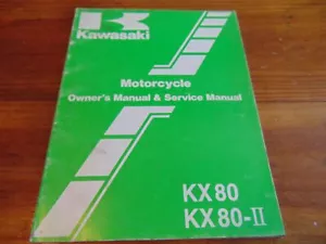 Kawasaki KX80 99920-1368-01 mechanic service repair manual - Picture 1 of 3