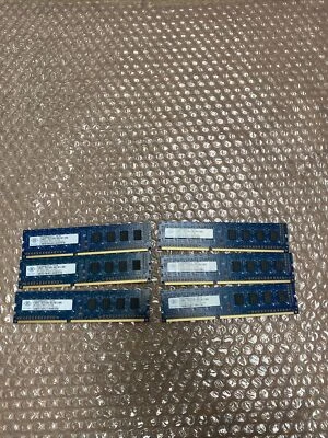 Nanya 12GB (6x2GB) 1Rx8 PC3-12800U RAM Memory DDR3 NT2GC64B88G0NF-DI - Image 1 of 4