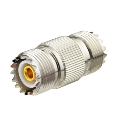 SO239 DOUBLE FEMALE JOINER COUPLER FOR PL259 COAX PLUGS - Image 1 of 2