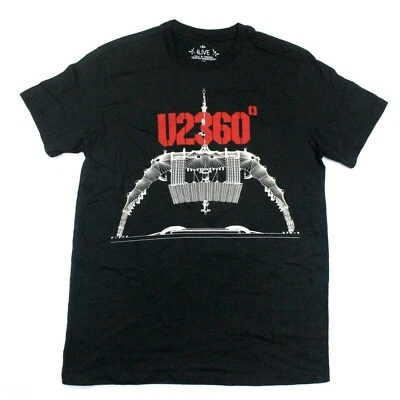 Camiseta U2 360° Tour 2011 Stage - Camiseta Tour Itinerario - Edun Live - Negra - S Foto 1 de 4