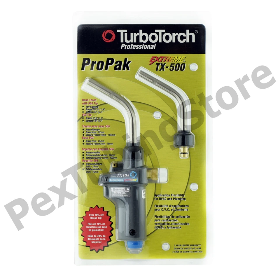 TurboTorch 0386-1299 TX-500 Torch Swirl Kit, MAP-Pro/Propane, Self Lighting - Image 1 of 1