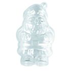 Père Noël en plastique cristal alimentaire séparable, hauteur 13 cm, Contenant s