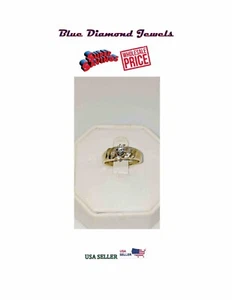 14k Gold Diamond Engagement Ring 0.65ctw Round & Baguette Size 8" SUPER DEAL! - Picture 1 of 9