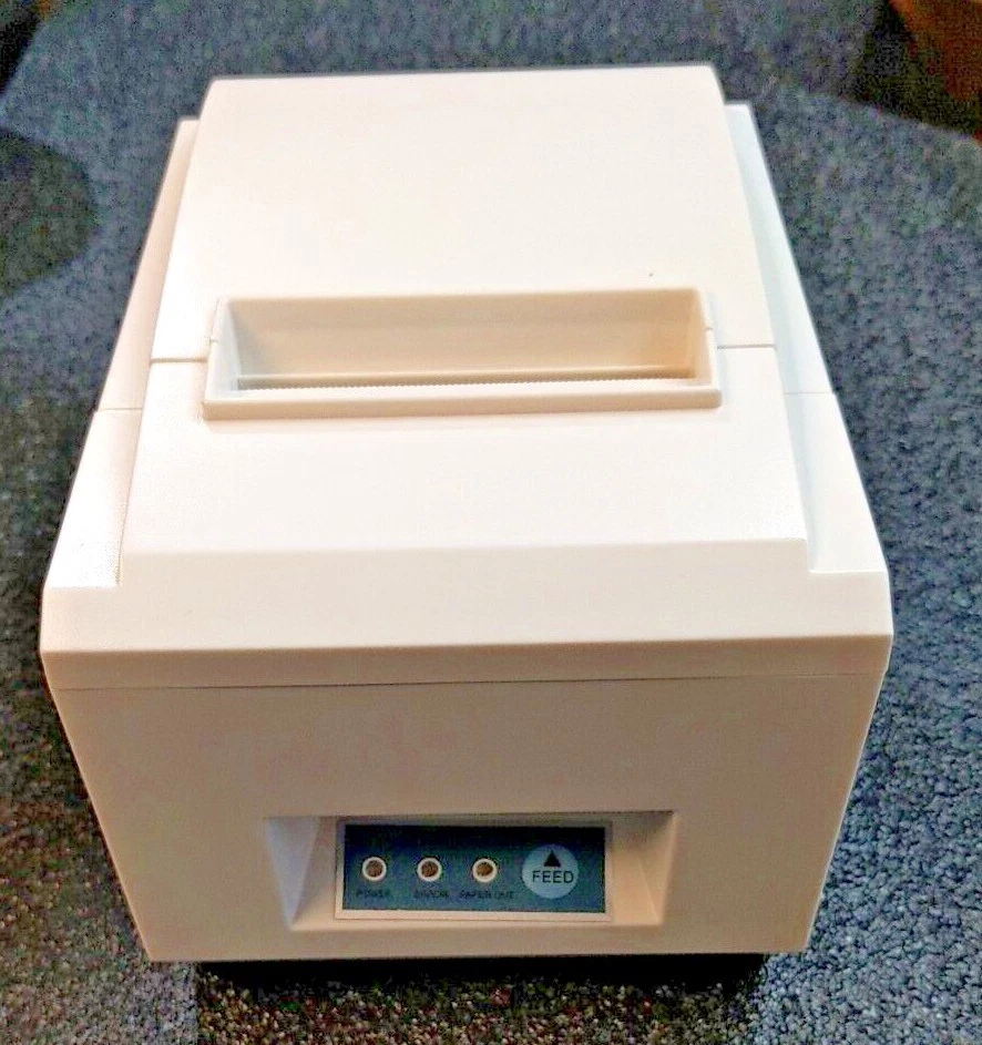 Thermal Ticket Printer POS 80mm  Auto Cutter Receipt  P8250 WHITE - Image 1 of 4