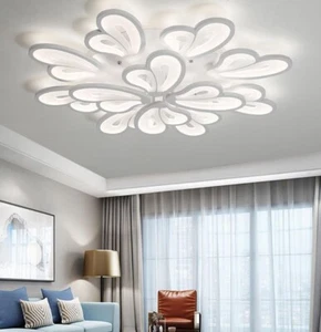 Plafoniera a Sospensione LED SMD 105W Fiore con Telecomando 3 Tonalità Luce IP20 - Foto 1 di 11