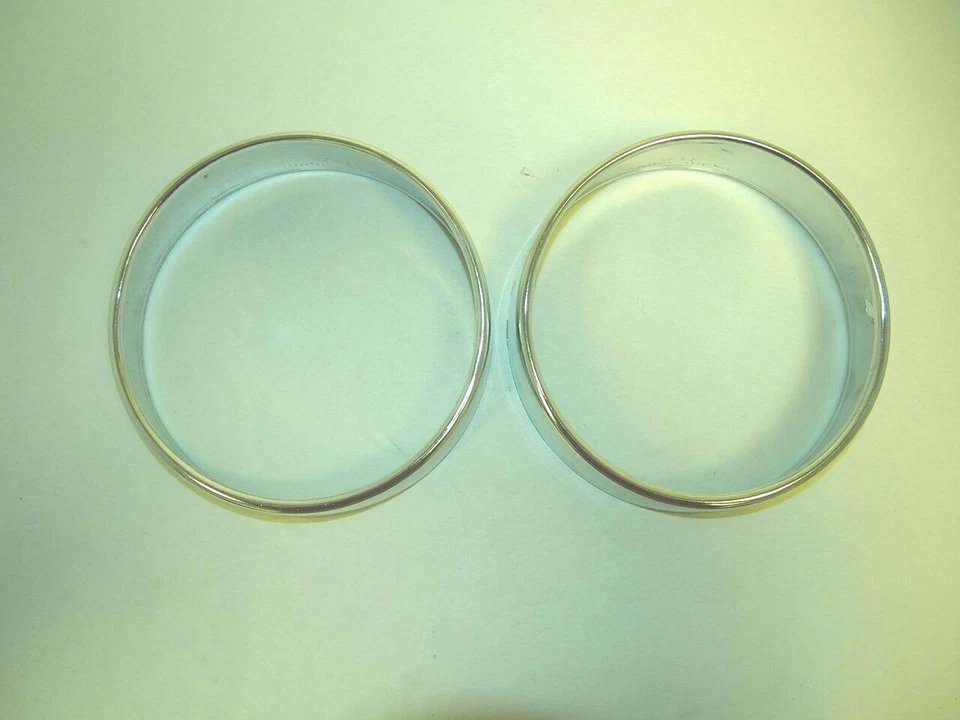 FIAT 600 600d Abarth Headlight Ring Set Left and Right Side -NEW- #520-set - Image 1 of 3