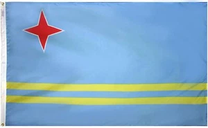 Anino de 12""x18"" bandera de Aruba # 190366WE NYL-GLO calidad hecha en EE. UU. envío prioritario gratuito - Imagen 1 de 4