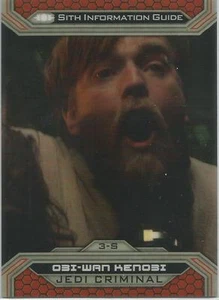 Star Wars Chrome Jedi vs Sith - Tarjeta Base Paralela Prisma 3-S #090/199 - Imagen 1 de 1