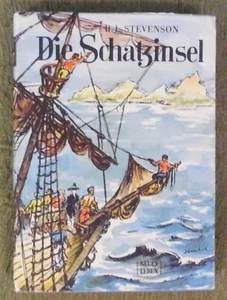 Robert L. Stevenson , Die Schatzinsel , Verlag Neues Leben Berlin , HC , 1954 - Picture 1 of 12