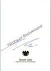 Oryginalny autograf Norbert Müller MdB Die Linke /// autograf autograf podpisany