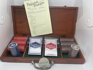 J. Pressman & Co Parlor Poker #820 Vintage 1920's Reproduction 2016 Chips Cards