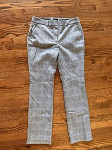 EUC Weißes Haus Schwarzmarkt Die schmale karierte gerade Beine Stretchhosen Hose 8 - Bild 1 von 4