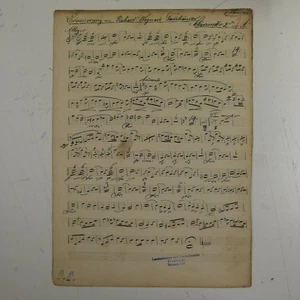 WAGNER Erinnerung an Tannhauser , Klarinette 2-teilig , antike Musikhandschrift - Bild 1 von 1