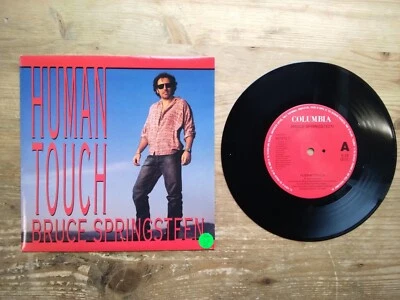 Bruce Springsteen Human Touch Excellent 7" Single Vinyl Record COL 657872 - Image 1 of 4