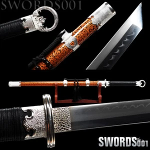 Ring-pommel Dao Chinese Sui Dynasty Sword clay tempered T10 Steel real hamon - Picture 1 of 12