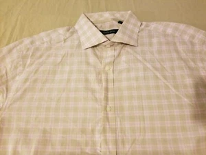 Mens Bobby Jones Dress Shirt L Large Pink Button Cotton - Picture 1 of 6
