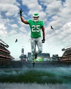 LeSean McCoy Kelly Green Philadelphia Eagles 8x10 NFL Football Photo - Picture 1 of 1