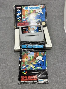 DIE SCHLÜMPFE SUPER NINTENDO PAL/NOE OVP CIB BOXED SNES - Bild 1 von 1