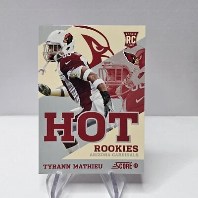 2013 Score Football Tyrann Mathieu Hot Rookies Card RC #44 Arizona Cardinals - Image 1 of 2