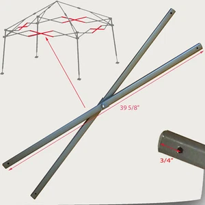 Coleman 12 x 12 Slant Leg Shelter Canopy Gazebo 39 5/8" MIDDLE TRUSS Bars Parts - Picture 1 of 2