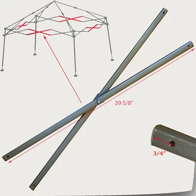 Coleman 12 x 12 Slant Leg Shelter Canopy Gazebo 39 5/8" MIDDLE TRUSS Bars Parts - Image 1 of 2