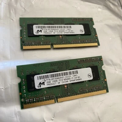 4gb RAM (2x2gb) PC3-8500s DDR3 -1066 MHZ DDR3 M Apple OEM - Image 1 of 3