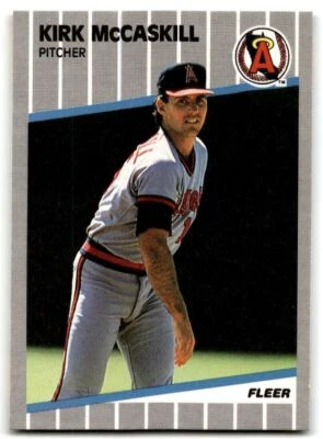 1989 Fleer Kirk McCaskill . California Angels #483 - Image 1 of 2