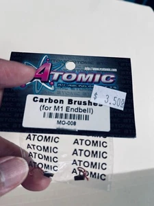 Atomic Mini Z Carbon Brushes for M1 Endbell MO-008 - Picture 1 of 2