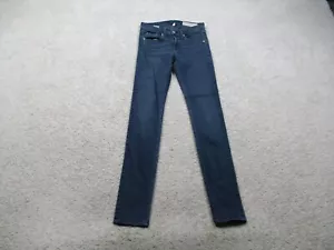 Rag & Bone Jeans Womens 25 Blue Skinny Denim Cotton Stretch Loreto - Picture 1 of 9