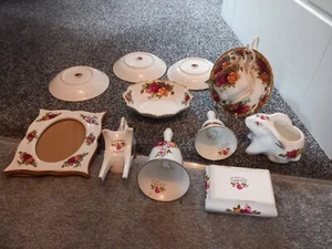 CHINA POTTERY FINE DECORATIVE BONE CHINA COTTAGE ROSE 12 PIECES SEE DESCRIPTION - Picture 1 of 5