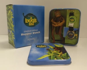 Reloj de pulsera FOSSIL "A Bug's Life" Hopper - Edición limitada con caja/instrucciones ¡Sin usar, en caja! - Imagen 1 de 5
