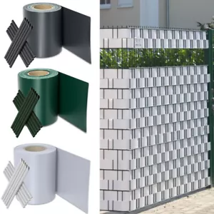 PVC Sichtschutz 35m 50m 70m Doppelstabmatten Streifen Zaunblende Zaunfolie Rolle - Bild 1 von 13