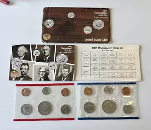 1985 Uncirculated Coin Set U.S Mint Original Government Packaging OGP - Picture 1 of 5