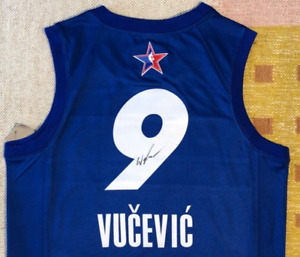 Nikola Vucevic Signed Autograph 2021 NBA All Star Jersey Chicago Bulls USA USC