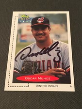Oscar Munoz Signed 1991 Classic Best Card Auto Cleveland Indians Autograph COA