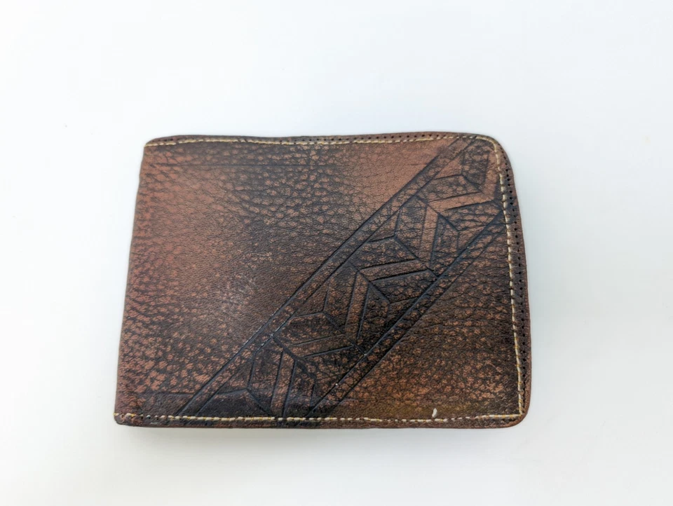 Billetera de cuero tipo billetera ROYCROFT 1920 ARTES Y MANUALIDADES Cordova Shops of Buffalo NY Foto 1 de 4