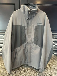 Marmot Men's Membrain Gray Waterproof Rain Jacket Sz XL Windbreaker - Picture 1 of 7