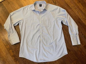 Jos. A. Bank Executive Collection Hemd 17,5 - 34 blau französische Bündchen Tailored Fit - Bild 1 von 5