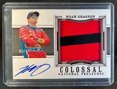 2024 National Treasures Noah Gragson Colossal Auto Sheet Metal Red FOTL #03/11 - Image 1 of 2