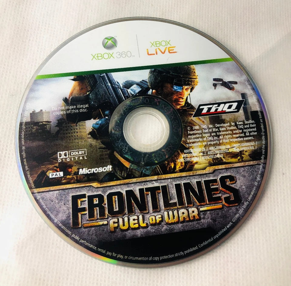 Video Game Frontlines Fuel of War Disc Only XBOX 360 - Image 1 of 1