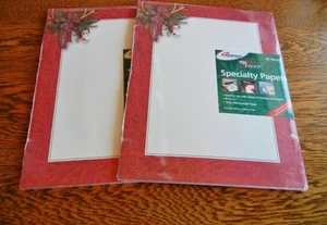 2 PAKETE AMPAD DESIGNER/SPEZIAL COMPUTER DRUCKER PAPIER 8,5 X 11 ZOLL WEIHNACHTEN - Bild 1 von 3