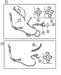 Genuine Mopar Trailer Tow Harness Connector 56038366AB - Foto 1 di 3