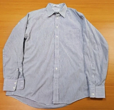 Burberrys London 100s 2-Ply Cotton Striped 16.5 35 Men's Button Dress Shirt 0014 - Image 1 of 4